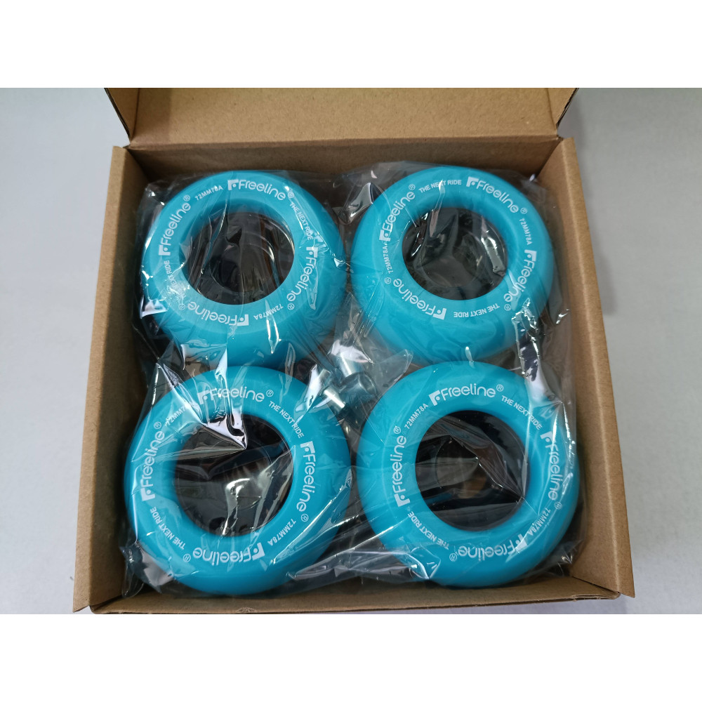 Ruedas azules para Freeline Skates, recambios para patines de dos ruedas.