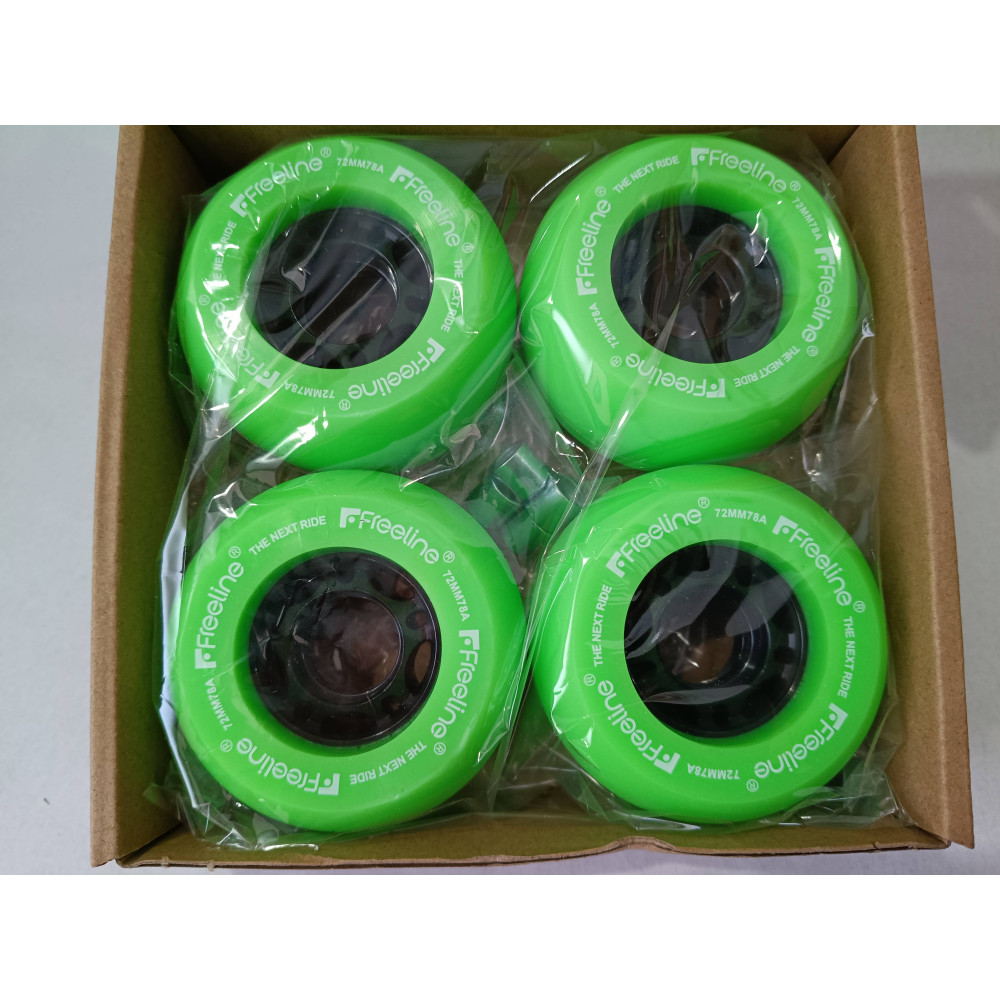 Ruedas verdes para Freeline Skates, recambios para patines Freeline.