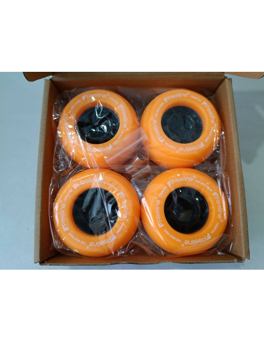 Ruedas naranjas para Freeline Skates, ruedas de repuesto para patines de dos ruedas.