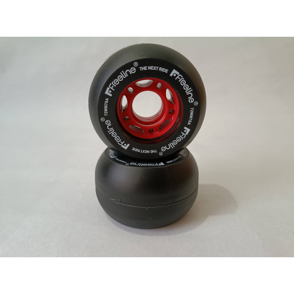 Ruedas negras para Freeline Skates, ruedas de recambio para freeskating.