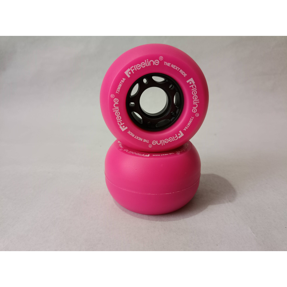 Ruedas rosas para Freeline Skates, recambios para personalizar tus patines.