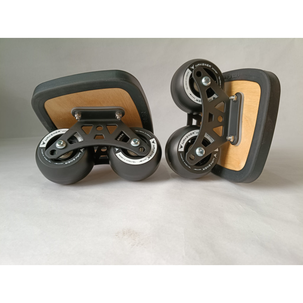 Freeskates Wakener negros, patines ligeros para practicar Freeline y trucos.