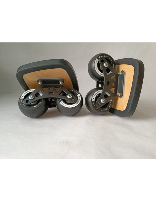Freeskates Wakener negros, patines ligeros para practicar Freeline y trucos.