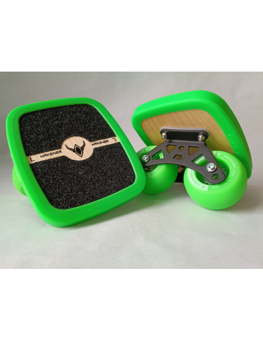 Freeskates Wakener en color verde con configuración corta o larga.