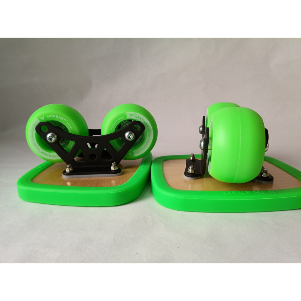 Wakener verdes para descubrir el Drift Skate y nuevas formas de patinar, patines anverso.