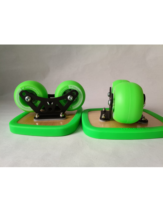 Wakener verdes para descubrir el Drift Skate y nuevas formas de patinar, patines anverso.