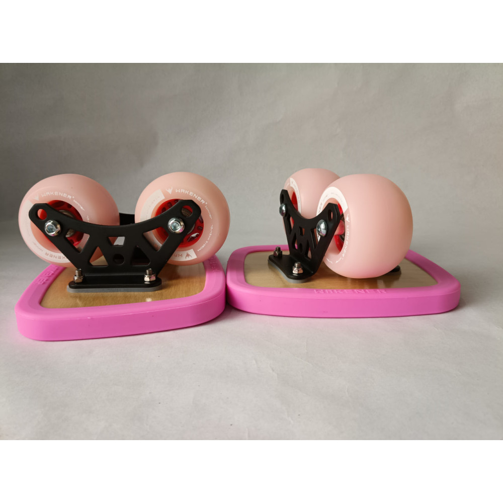 Patines Drift Skate Wakener rosas, versátiles para rutas, giros y maniobras y baratos.
