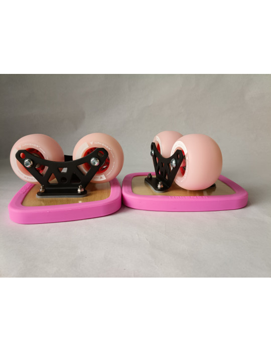 Patines Drift Skate Wakener rosas, versátiles para rutas, giros y maniobras y baratos.