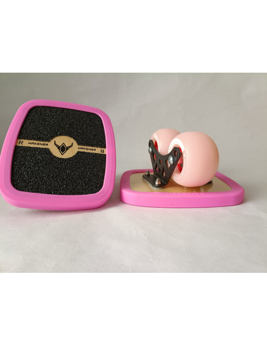 Drift Skate Wakener ligero, barato, pensado para rutas y desplazamientos en color rosa.