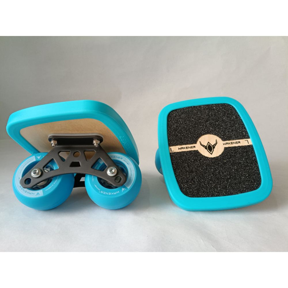 Freeskates Wakener azules, patines ligeros para rutas y desplazamientos baratos.