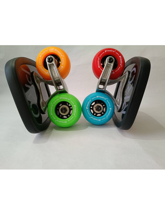 Eje de estructura optimizada del Freeline Skates PRO, vista lateral freeskates.