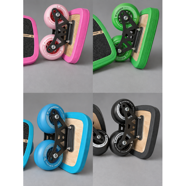 Freeskates Velaway collage con los cuatro colores disponibles.