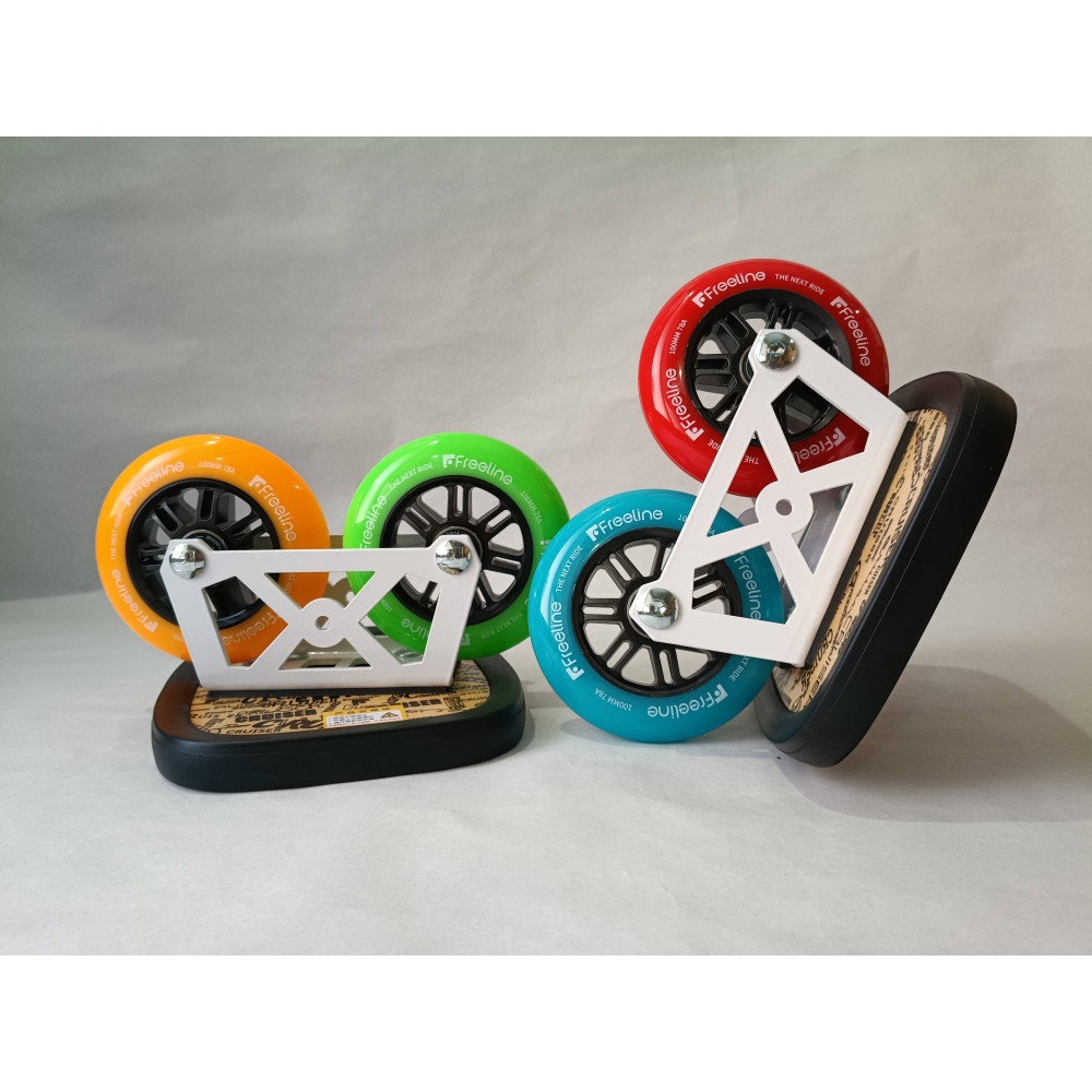 Freeline Skates Cruiser, vista lateral de los patines colores.